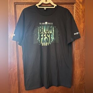 2024 NYCC Blumfest Blumhouse Exclusive Promo Tee T-shirt Black Large NWOT